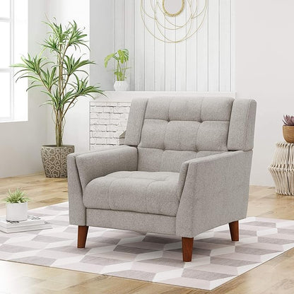 Christopher Knight Home Evelyn Mid Century Modern Fabric Arm Chair - Image 2