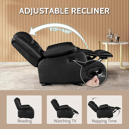 PrimeZone Oversized Rocker Recliner Chair - Image 4