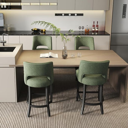 VKNOW Bar Stools Set of 2, Modern Counter Stools - Image 5