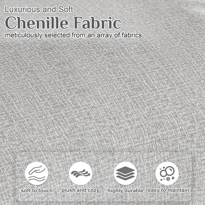 134" Oversized Sectional Sofa for Living Room, Modern Luxury Plush Chenille - Image 5