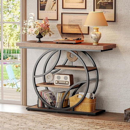 Huuger Modern Console Table, 41.3 Inch Sofa Table - Image 9