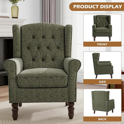 Mid-Century Modern Wingback Chair - Image 3