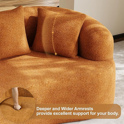 68.5" Loveseat Sofa for Living Room, Modern Luxury Plush Chenille Extra Deep - Image 7