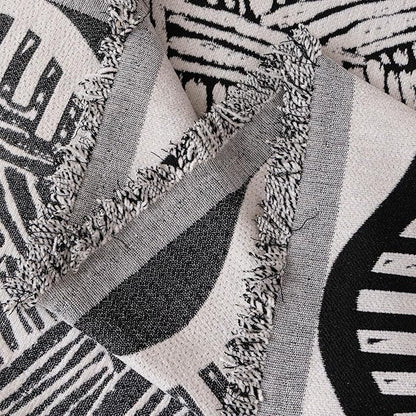 VClife Boho Couch Cover, Abstract White and Black Line Geometric Jacquard Couch - Image 8