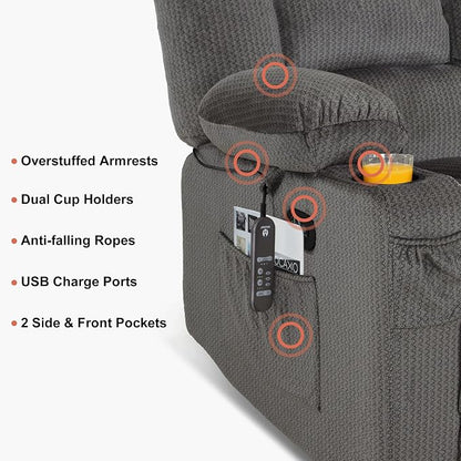 MCombo Zero Gravity Power Reclining Sofa - Image 8
