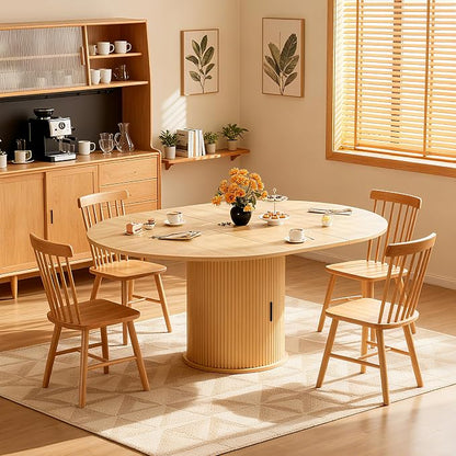 Wildhome Extendable Round Dining Table - Image 6