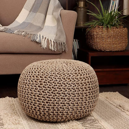 REDEARTH Round Pouf Ottoman - Image 9