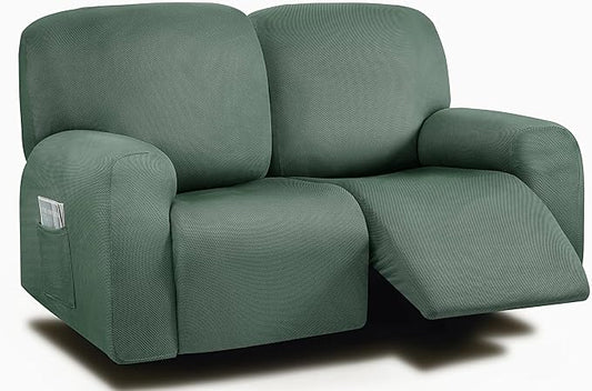ULTICOR Reclining Loveseat Slipcover, 6-Piece Yarn Dyed Loveseat Reclining Sofa by ULTICOR