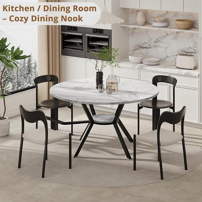 42" Round Dining Table for 2-4, Modern Kitchen Table - Image 6