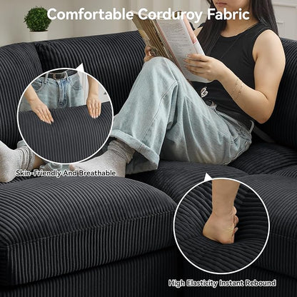 87'' U-Shaped Sectional Sofa - Image 4