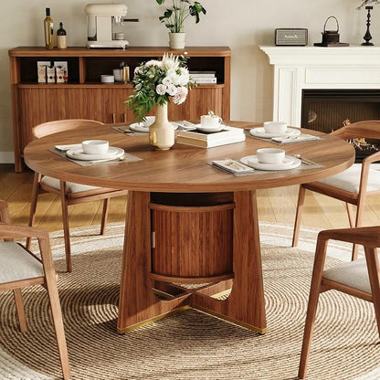 IRONCK 47 Inch Round Dining Table - Image 5