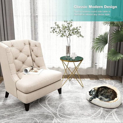 HLR Modern Round Side Table, End Table - Image 5