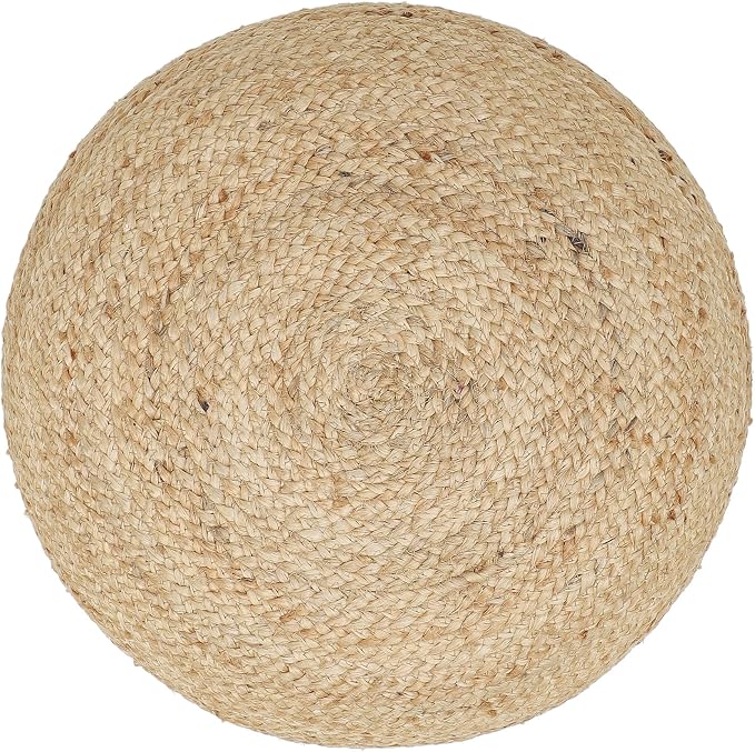 · REDEARTH · Jute Circular Jute Pouf Ottoman - Image 5