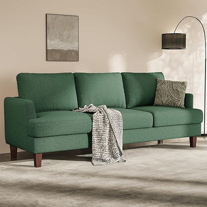 Busaurus Green 3 Seater Mid Century Modern Sofa, Comfy Furniture by BUSAURUS
