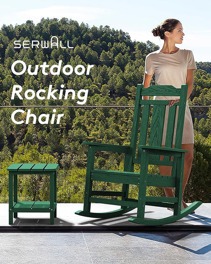 SERWALL HDPE Outdoor Rocking Chair - Image 6