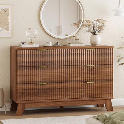 Xixini Fluted Dresser for Bedroom by Xixini