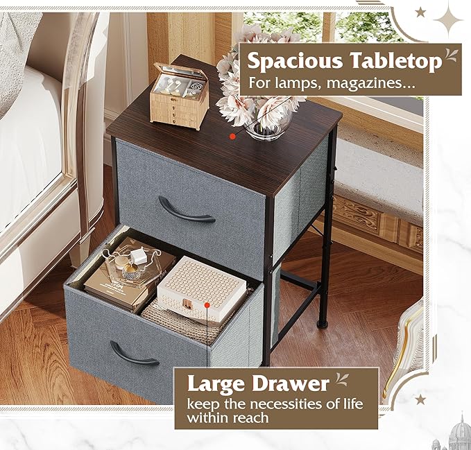 WLIVE Night Stand, Small Dresser - Image 5