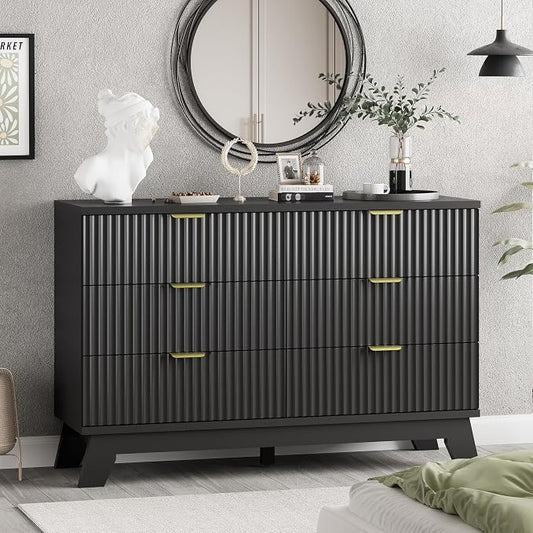 Xixini Fluted Dresser for Bedroom by Xixini
