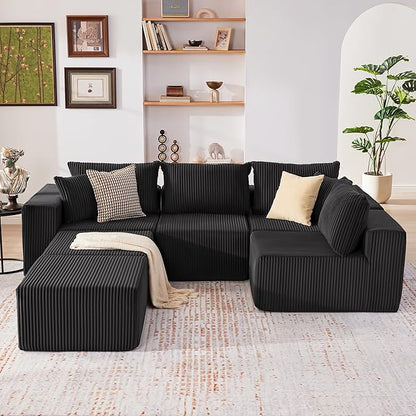 Weture 135.4" Cloud Couch Sectional, Modular Sectional Sofa - Image 2
