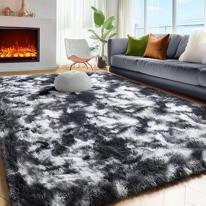 PAGISOFE Black White Grey Area Rugs - Image 5