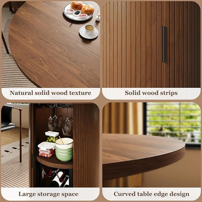 Wildhome Round Dining Table for 2-4, 31 Inch Dining Room Kitchen Table - Image 8