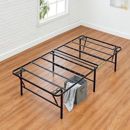 Amazon Basics Foldable Metal Platform Bed Frame, Noise-Free Mattress Foundation - Image 2