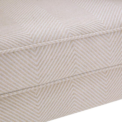 HUIMO Printed Wingback Accent Chair, Linen Upholstered High Back Armchair - Image 3