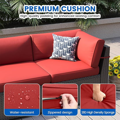 Patio Furniture Sets, 7-Piece Outdoor Patio Furniture - Image 5
