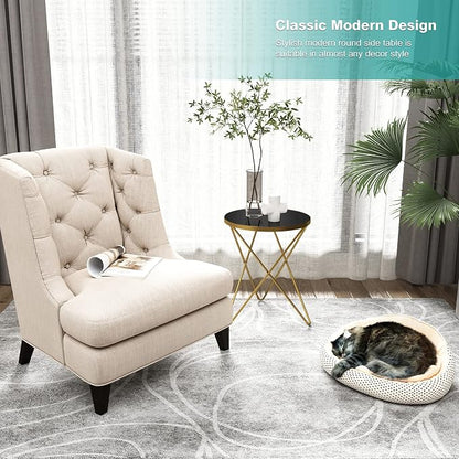 HLR Modern Round Side Table, End Table - Image 5