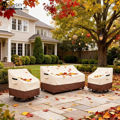 Outdoor 2-Seater Loveseat Cover, Patio Sofa Covers Fits up to 58W x 32.5D x 31H - Image 7
