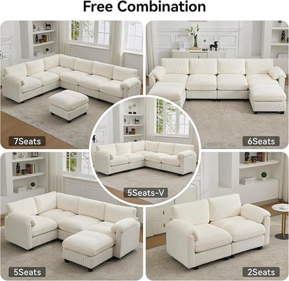 87'' U-Shaped Sectional Sofa - Image 7