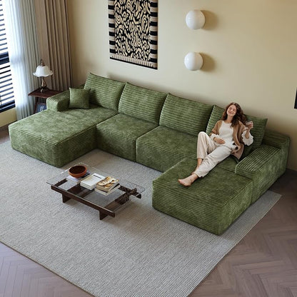 AUGOP 136" Sectional Couches for Living Room Modern Modular Sofa - Image 4