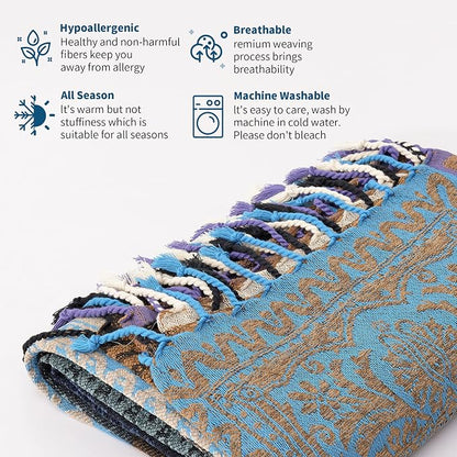 Boho Throw Blanket - Image 6