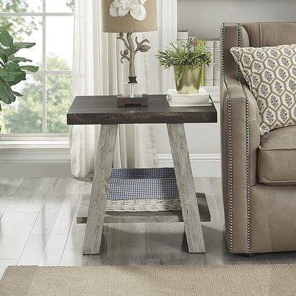 Roundhill Furniture Athens Contemporary 3-Piece Wood Shelf Coffee Table Set - Image 6