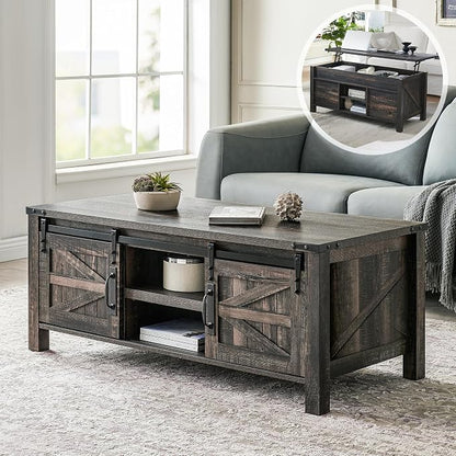 OKD 48" Farmhouse Lift Top Coffee Table by OKD