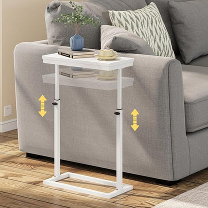 TUTOTAK End Table, Side Table, Tall Couch Table, Sofa Table, Living Room by ChoosetutotakFurnitureBuildYourCozyHome