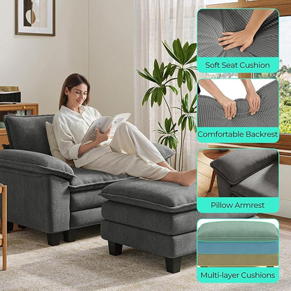 LINSY HOME Cloud Sofa Accent Chair - Image 4