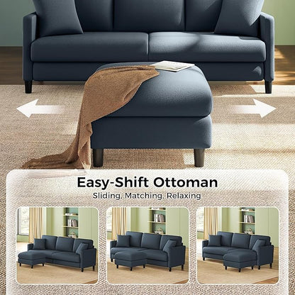 Welzona 83" Couches for Living Room, Teddy Sofa Couch - Image 2