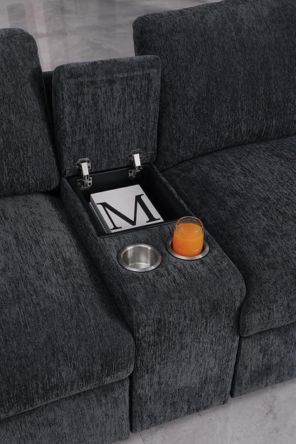 Ball & Cast 127" Oversized Modular L-Shaped Sectional Sofa, Large Chenille - Image 6