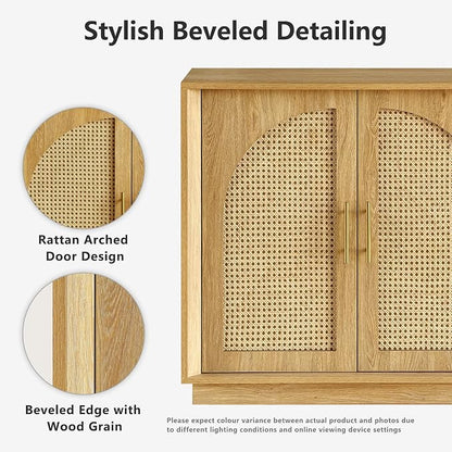 FORTUNETEC 63" Sideboard Buffet Cabinet - Image 3