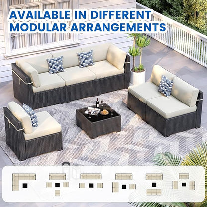 Patio Furniture Sets, 7-Piece Outdoor Patio Furniture - Image 7