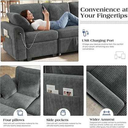 Ihanherry 7-Seater Large Sectional Sofa Bed - Image 6