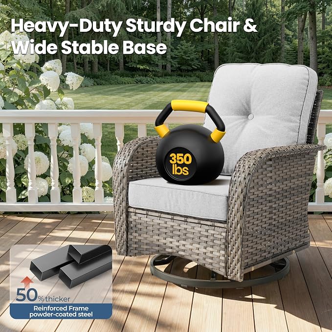 Weaxty Wicker Patio Furniture Set - Image 6