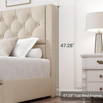 LARMACE Full Size Bed Frame - Image 9