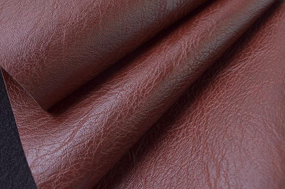 Wento Thick Half Yard Faux Leather Fabric Soft Skin Grain PU Leather - Image 3