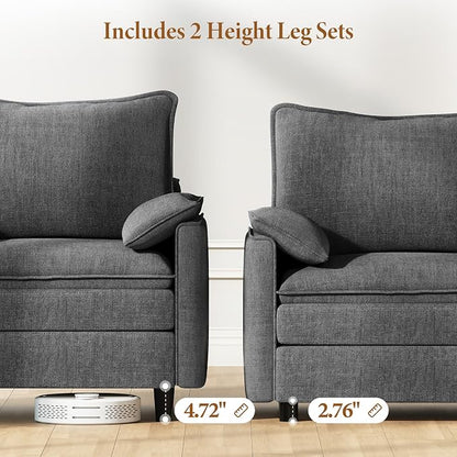 Vesgantti Large Modular Sectional Sofa, Big Comfy Cloud Couch - Image 3