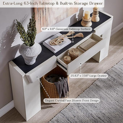 JXQTLINGMU 63" Modern Console Table - Image 3