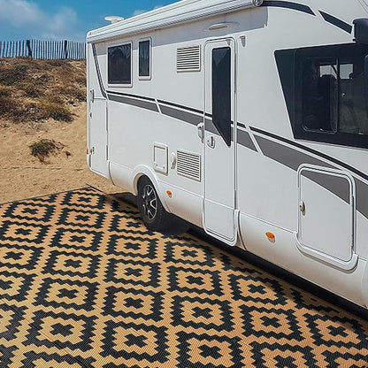 SAND MINE Reversible Mats, Plastic Straw Rug, Modern Area Rug, Large Floor Mat - Image 7