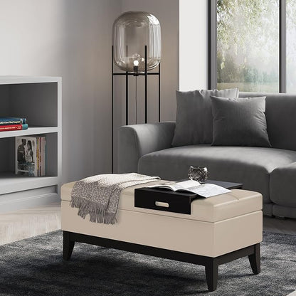 SIMPLIHOME Oregon Storage Ottoman Bench - Image 2