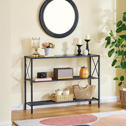 Hoctieon Industrial Console Table, 3 Tier Entryway Table, Hallway Table - Image 10